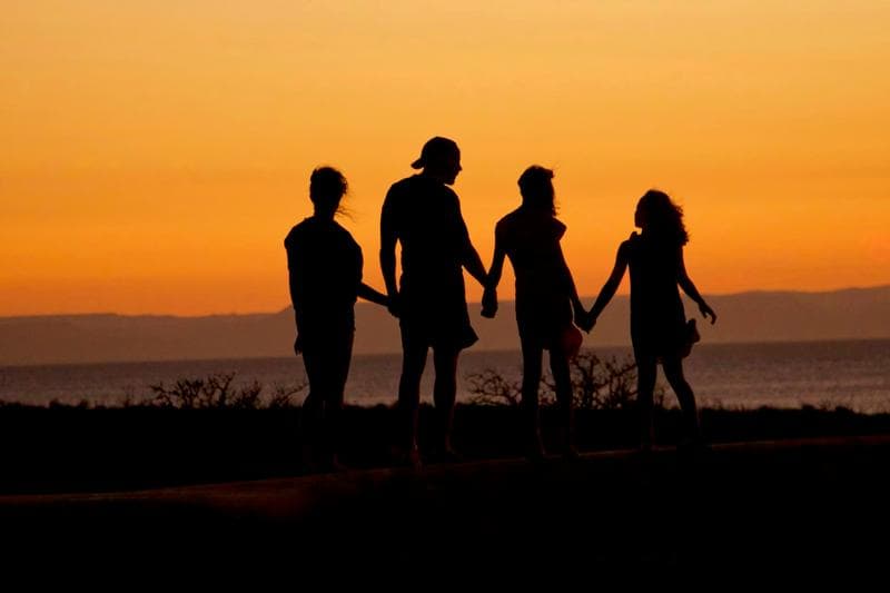 Família no parque